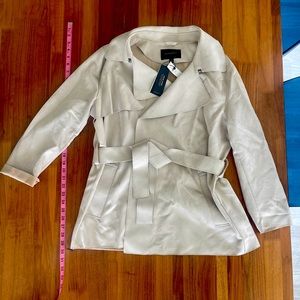 Banana Republic Vegan Suede Short Trench - Petite L